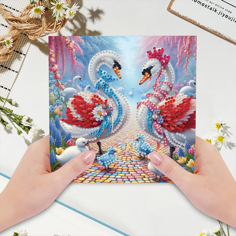 6pcs Diamond Painting Greeting Cards DIY Handmade Diamond Art Cards for Adults
