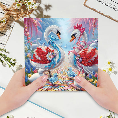 6pcs Diamond Painting Greeting Cards DIY Handmade Diamond Art Cards for Adults