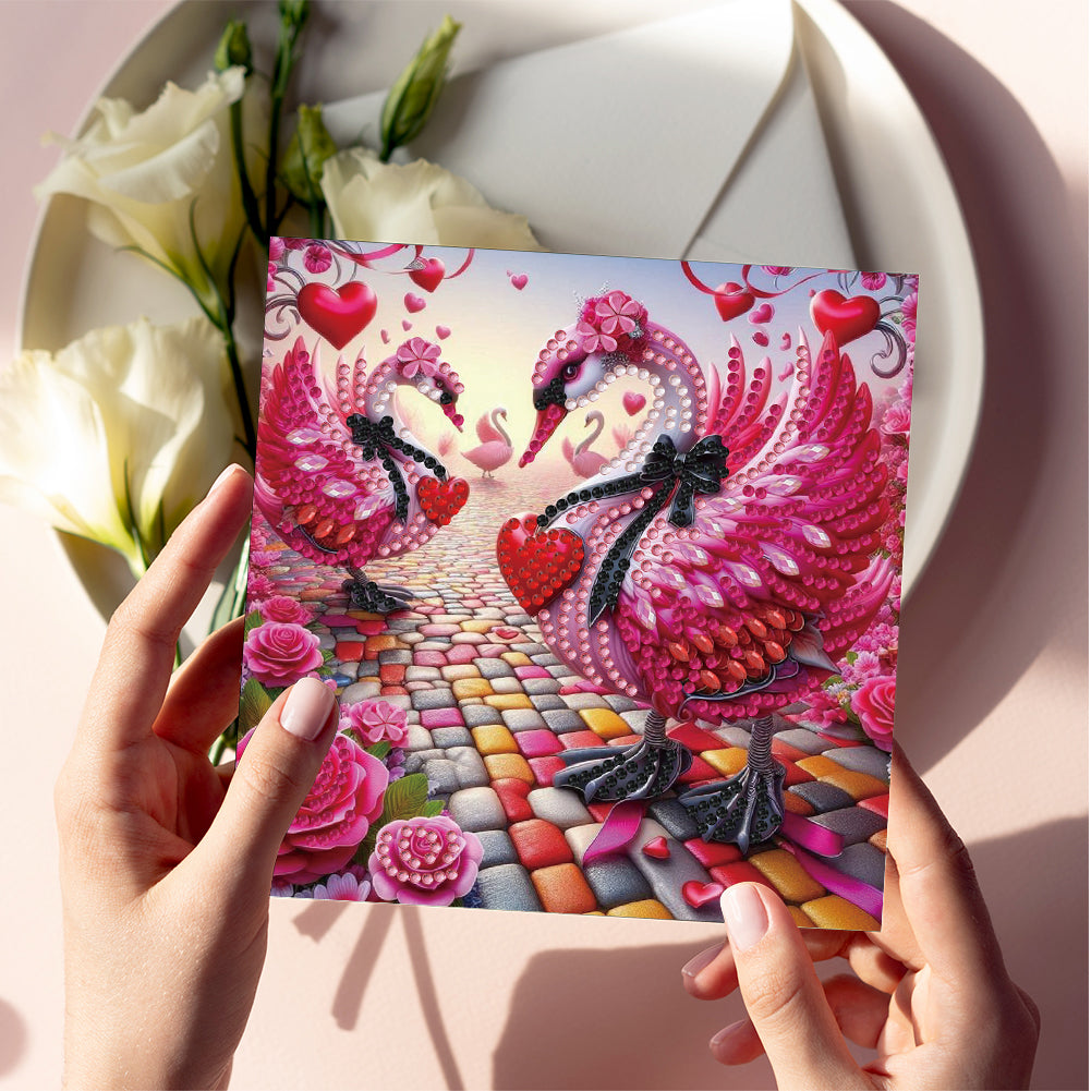 6pcs Diamond Painting Greeting Cards DIY Handmade Diamond Art Cards for Adults