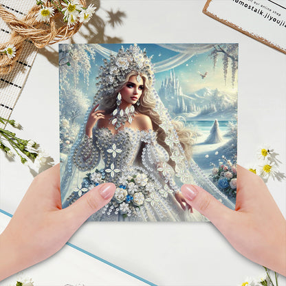 6pcs Diamond Painting Greeting Cards DIY Handmade Diamond Art Cards for Adults