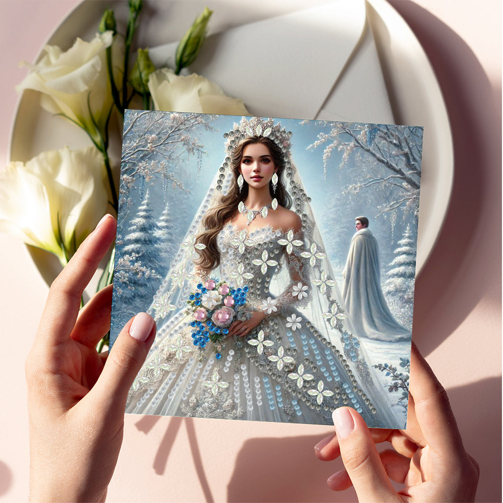 6pcs Diamond Painting Greeting Cards DIY Handmade Diamond Art Cards for Adults