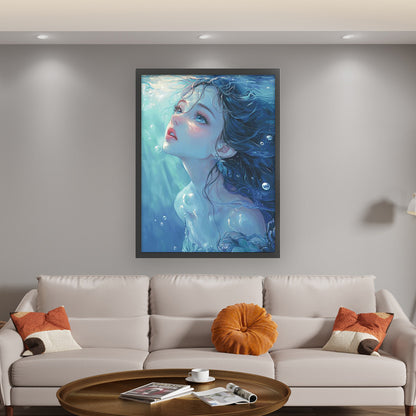 Silhouette In The Water - 14CT Stamped Cross Stitch 75*95CM(Fairy Brand)