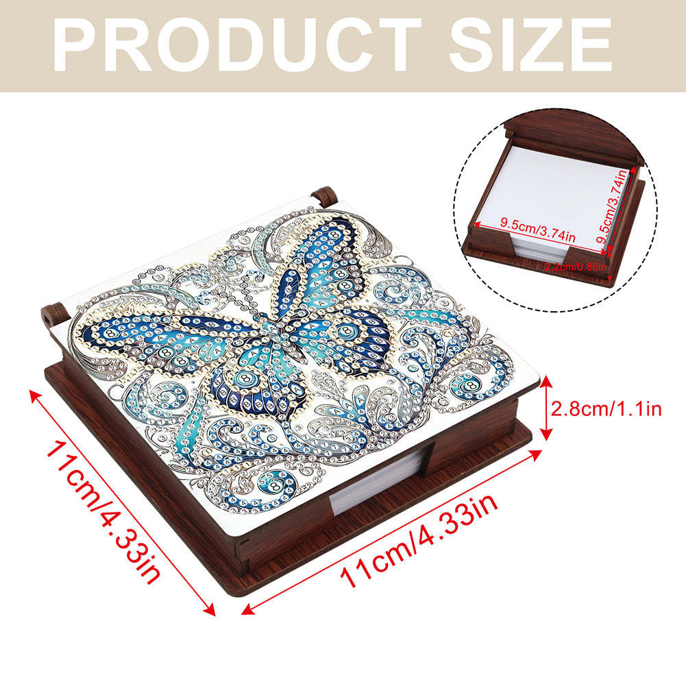 Animals Diamond Painting Notecard Box Gem Art Sticky Note Holder for Home Office