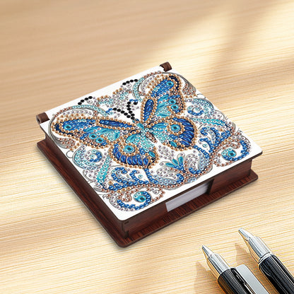 Animals Diamond Painting Notecard Box Gem Art Sticky Note Holder for Home Office