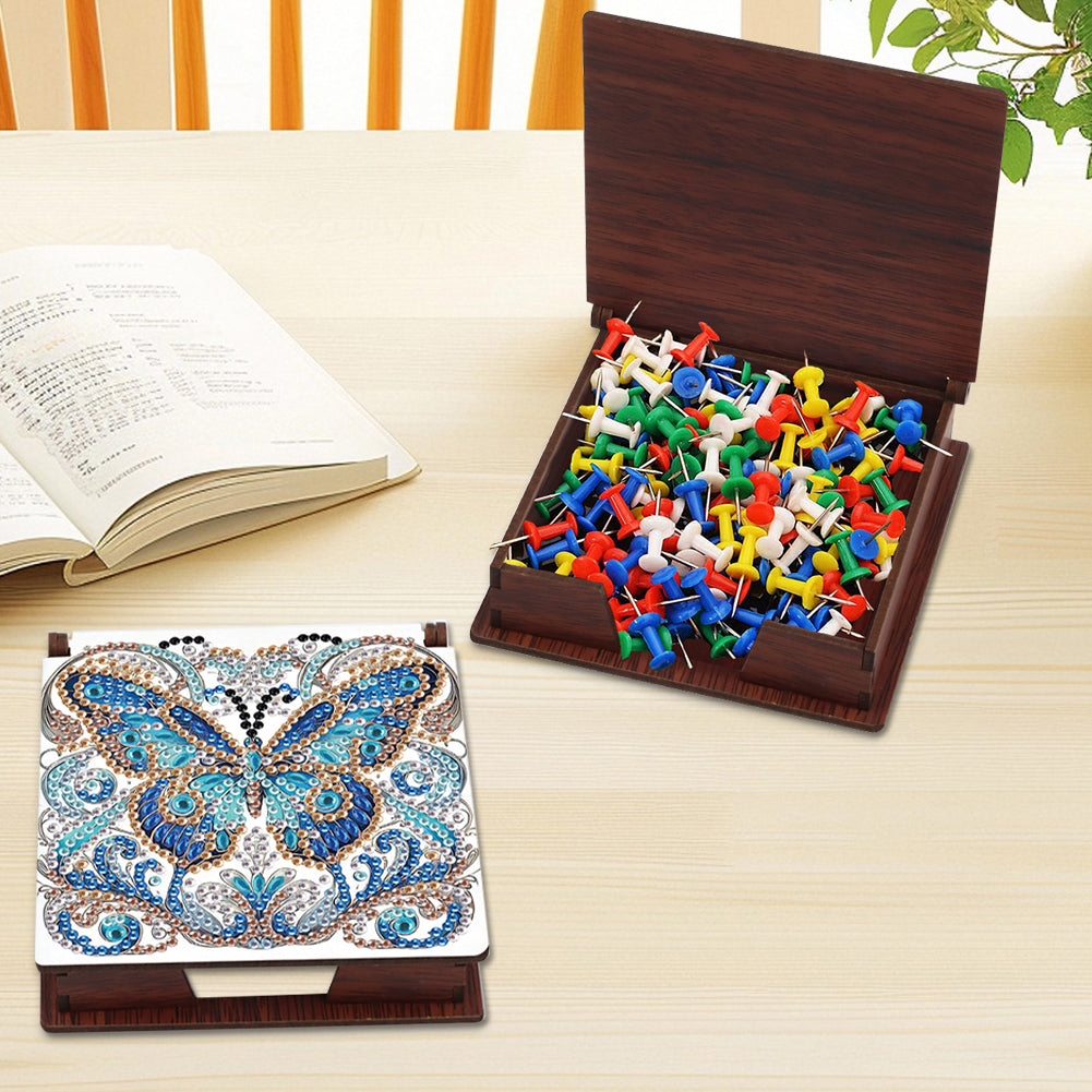 Animals Diamond Painting Notecard Box Gem Art Sticky Note Holder for Home Office