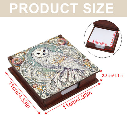 Animals Diamond Painting Notecard Box Gem Art Sticky Note Holder for Home Office