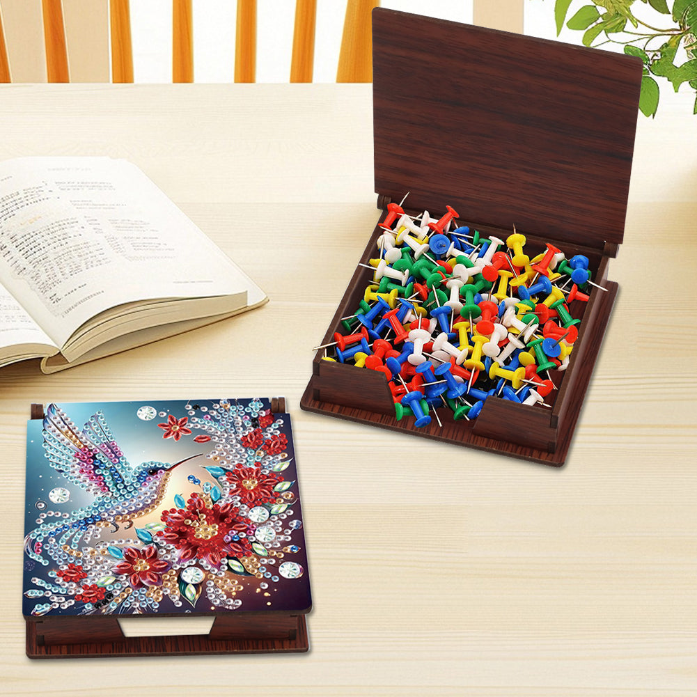 Animals Diamond Painting Notecard Box Gem Art Sticky Note Holder for Home Office