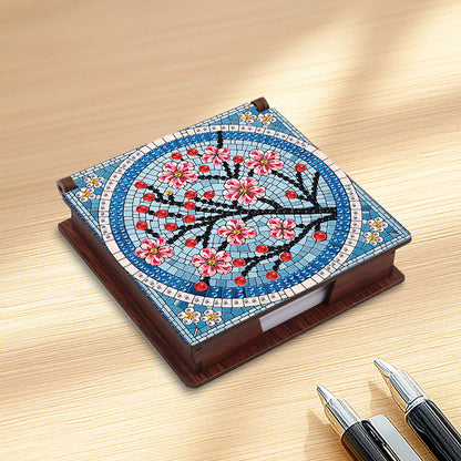 Animals Diamond Painting Notecard Box Gem Art Sticky Note Holder for Home Office