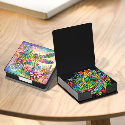 Animals Diamond Painting Notecard Box Gem Art Sticky Note Holder for Home Office