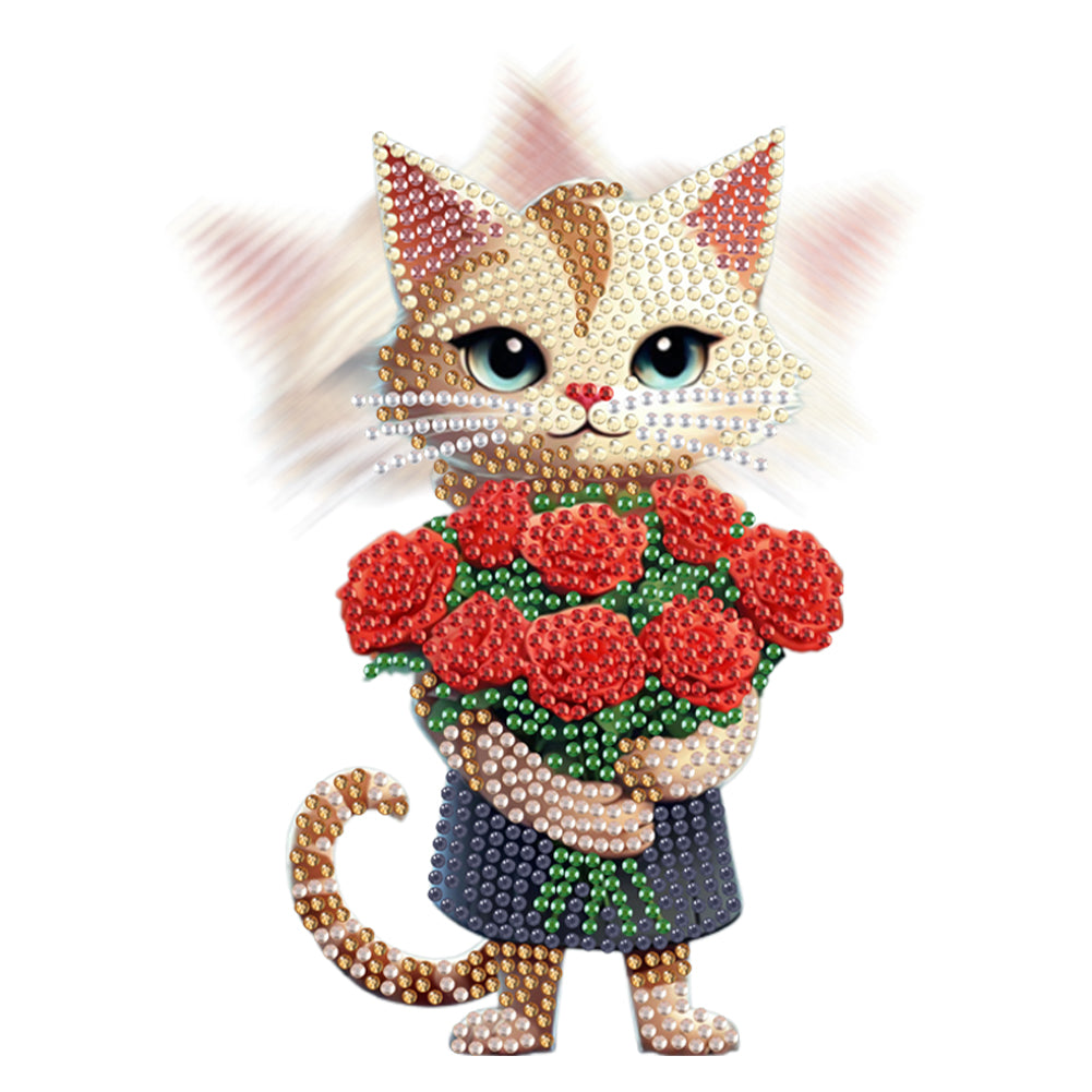 Acrylic Shaking Head Animal Desktop Diamond Art Kits Cat Dog Bedroom Table Decor