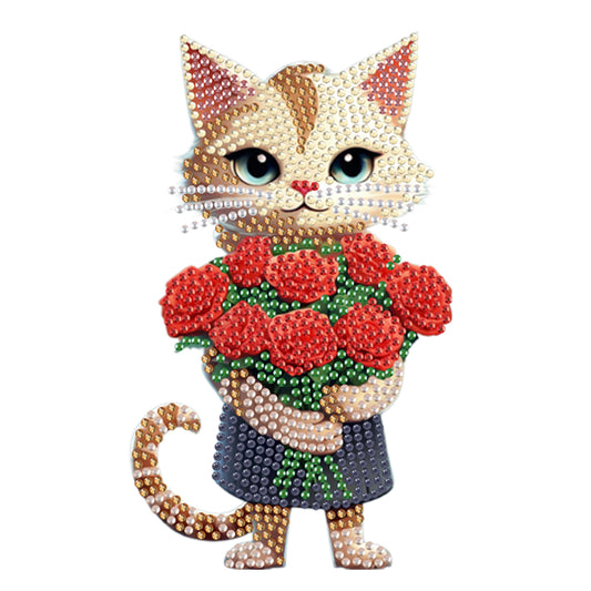 Acrylic Shaking Head Animal Desktop Diamond Art Kits Cat Dog Bedroom Table Decor