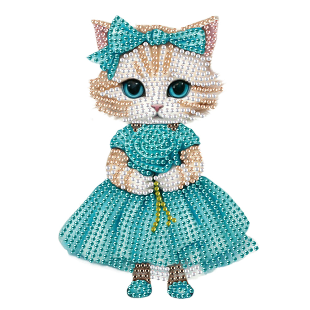 Acrylic Shaking Head Animal Desktop Diamond Art Kits Cat Dog Bedroom Table Decor