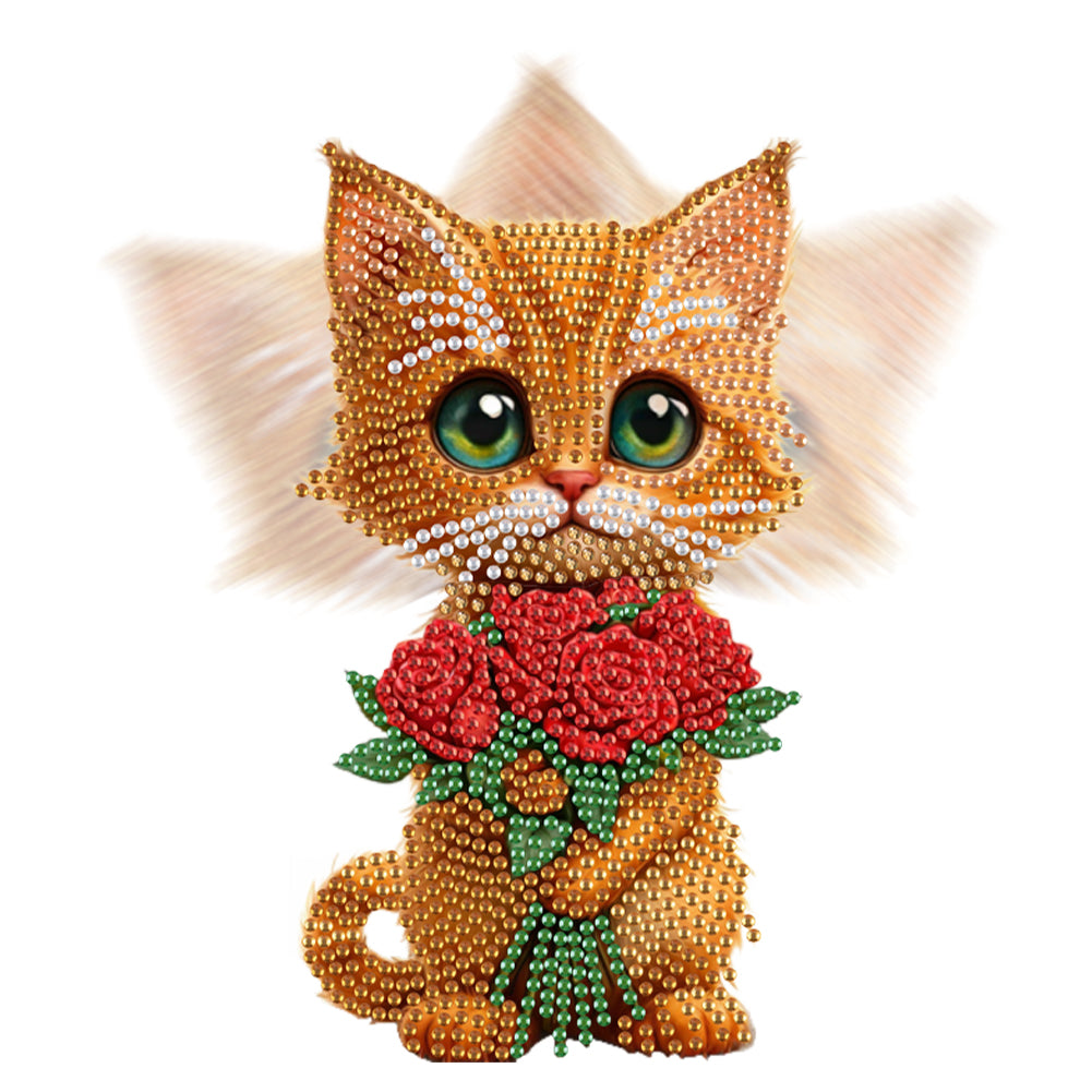 Acrylic Shaking Head Animal Desktop Diamond Art Kits Cat Dog Bedroom Table Decor