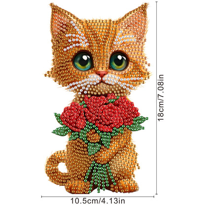 Acrylic Shaking Head Animal Desktop Diamond Art Kits Cat Dog Bedroom Table Decor
