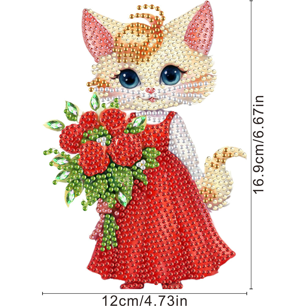 Acrylic Shaking Head Animal Desktop Diamond Art Kits Cat Dog Bedroom Table Decor