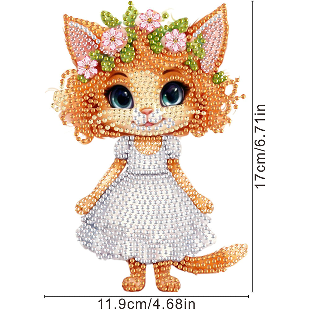 Acrylic Shaking Head Animal Desktop Diamond Art Kits Cat Dog Bedroom Table Decor