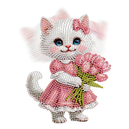 Acrylic Shaking Head Animal Desktop Diamond Art Kits Cat Dog Bedroom Table Decor