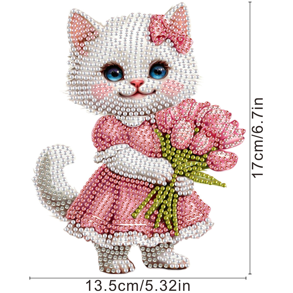 Acrylic Shaking Head Animal Desktop Diamond Art Kits Cat Dog Bedroom Table Decor