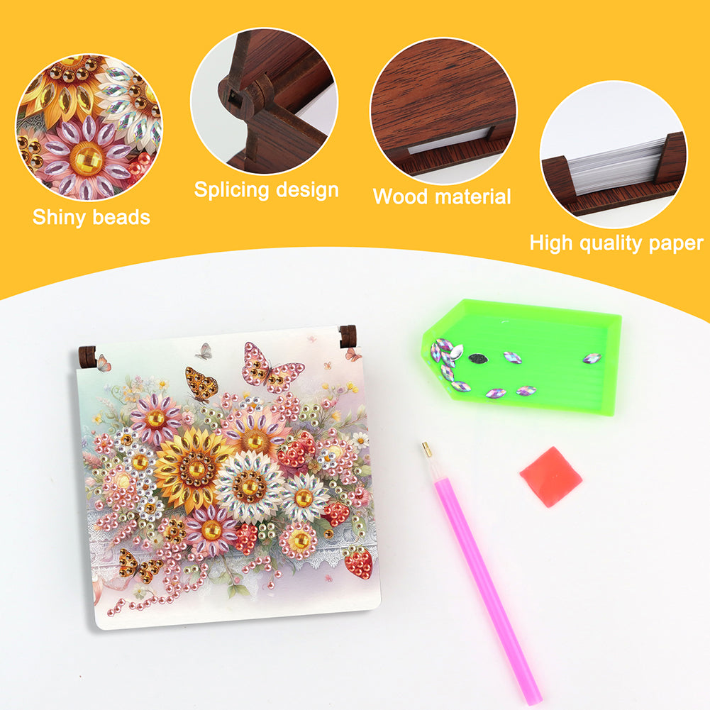 1pc Diamond Painting Kit Note Box 160 Sticky Notes Home Office School Supplies