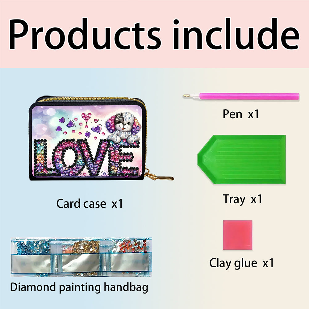 Diamond Painting Card Holder Coin Purse Diamond Art Wallet Pouch Gifts for Women