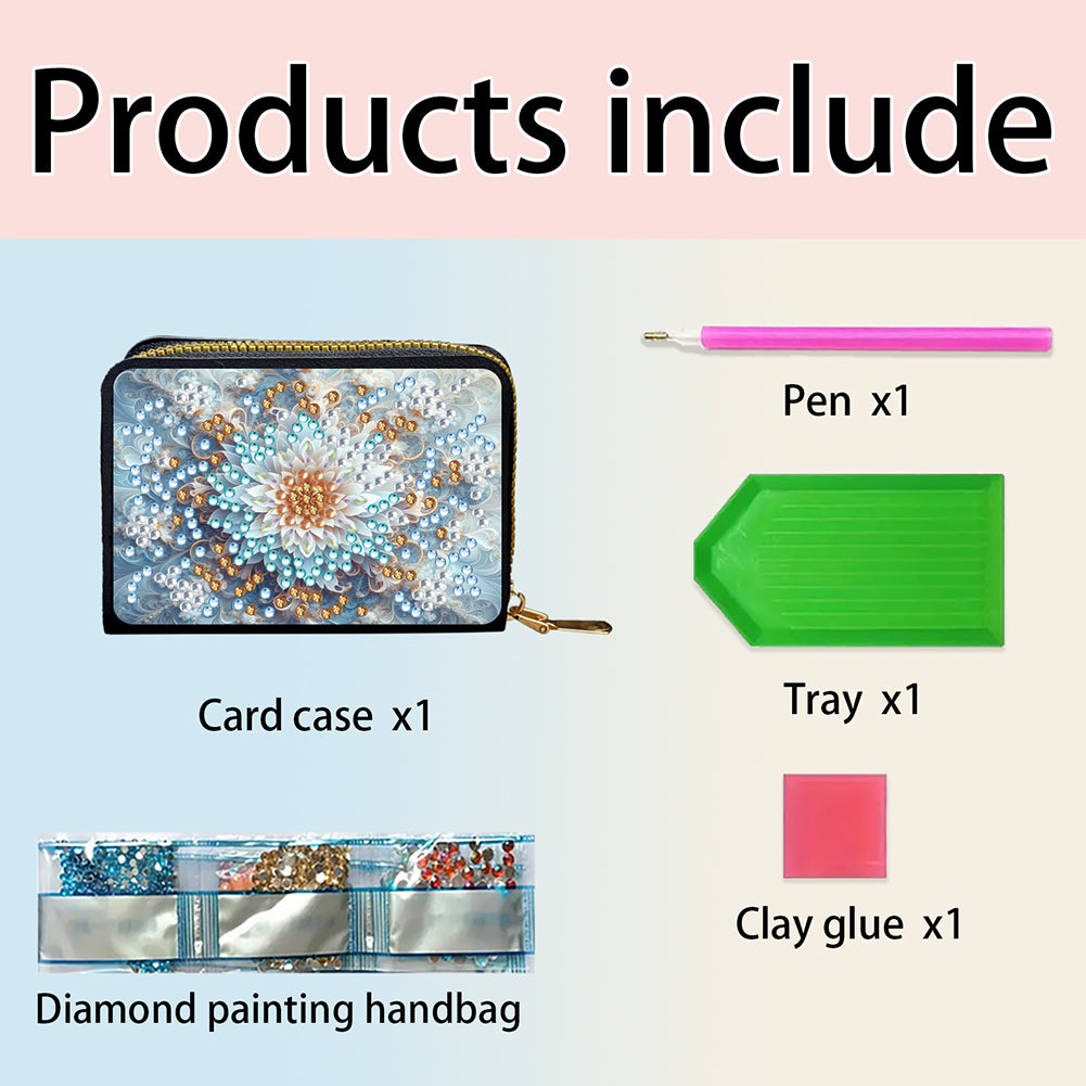Diamond Painting Card Holder Coin Purse Diamond Art Wallet Pouch Gifts for Women