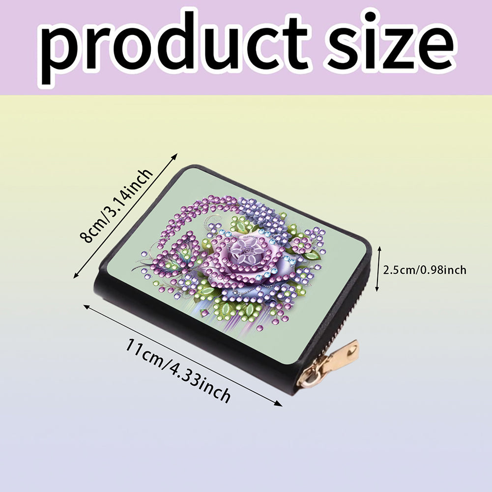 Diamond Painting Card Holder Coin Purse Diamond Art Wallet Pouch Gifts for Women