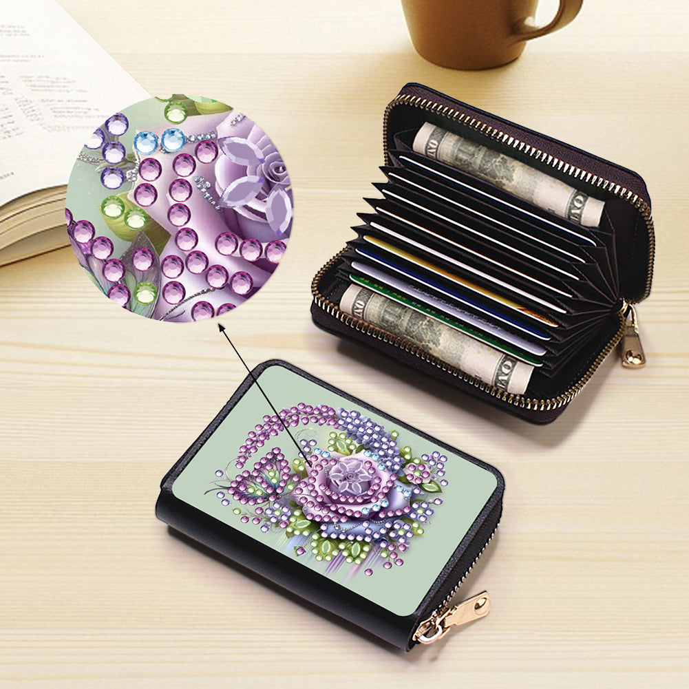Diamond Painting Card Holder Coin Purse Diamond Art Wallet Pouch Gifts for Women