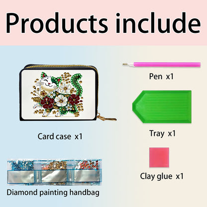 Diamond Painting Card Holder Coin Purse Diamond Art Wallet Pouch Gifts for Women