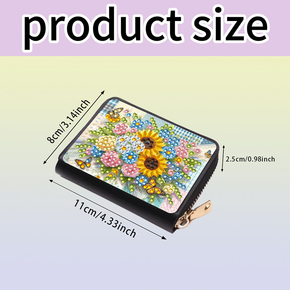 Diamond Painting Card Holder Coin Purse Diamond Art Wallet Pouch Gifts for Women