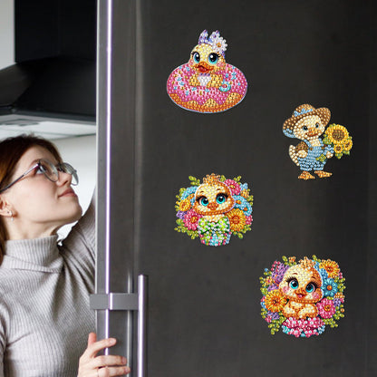 6Pcs Diamond Painting Refrigerator Magnets Diamond Art Kits for Adults Beginners