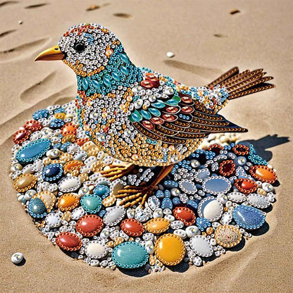 Abstract Pebble Bird - Special Shaped Drill Diamond Painting 30*30CM