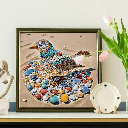 Abstract Pebble Bird - Special Shaped Drill Diamond Painting 30*30CM