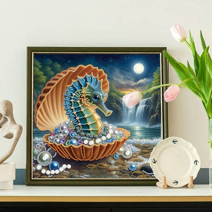 Jewelry Seahorse - Special Shaped Drill Diamond Painting 30*30CM