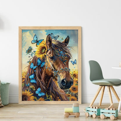 Horse - 11CT Stamped Cross Stitch 40*50CM