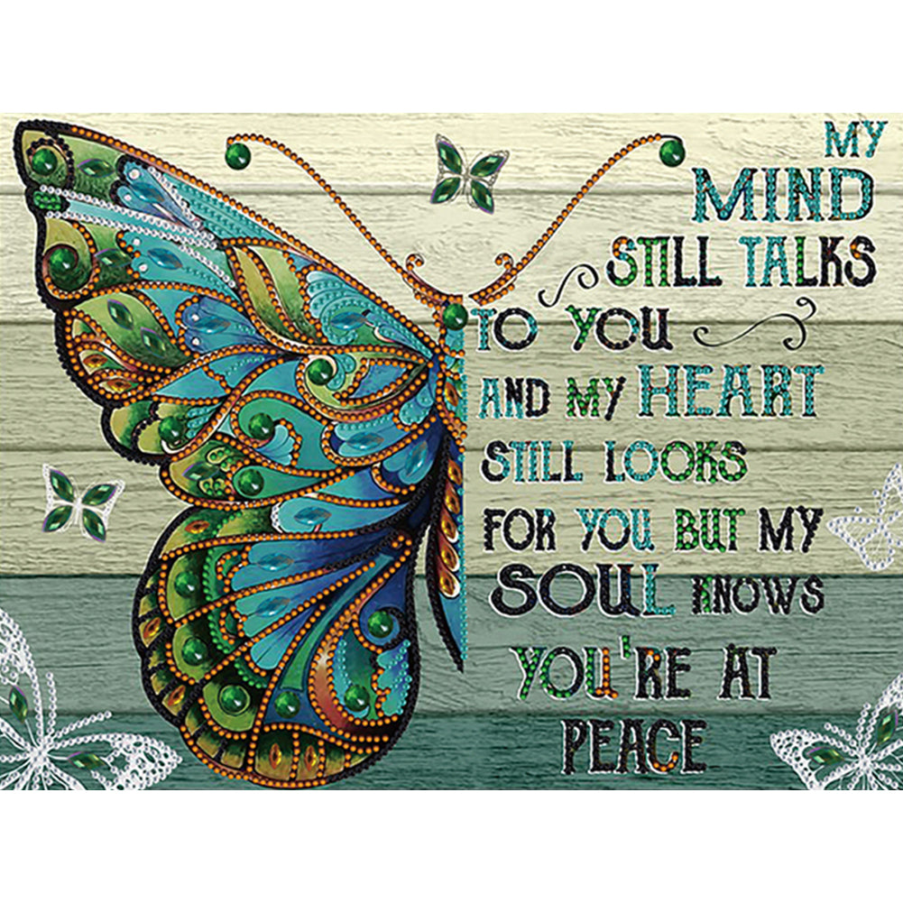 4 Pcs English - Special Shaped Drill Diamond Painting 40*30CM