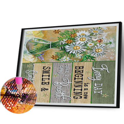 4 Pcs English - Special Shaped Drill Diamond Painting 40*30CM