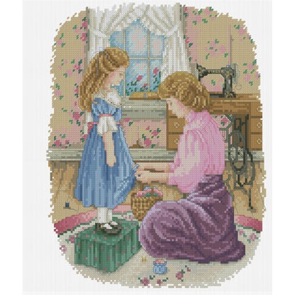 Motherly Love - 14CT Stamped Cross Stitch 31*36CM(Xiaobai Brand)