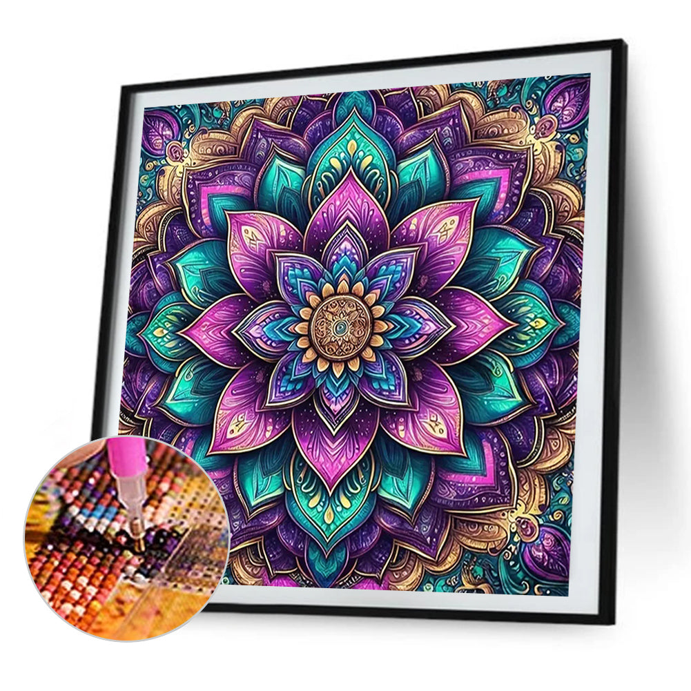 Mandala - Full AB Round Drill Diamond Painting 40*40CM