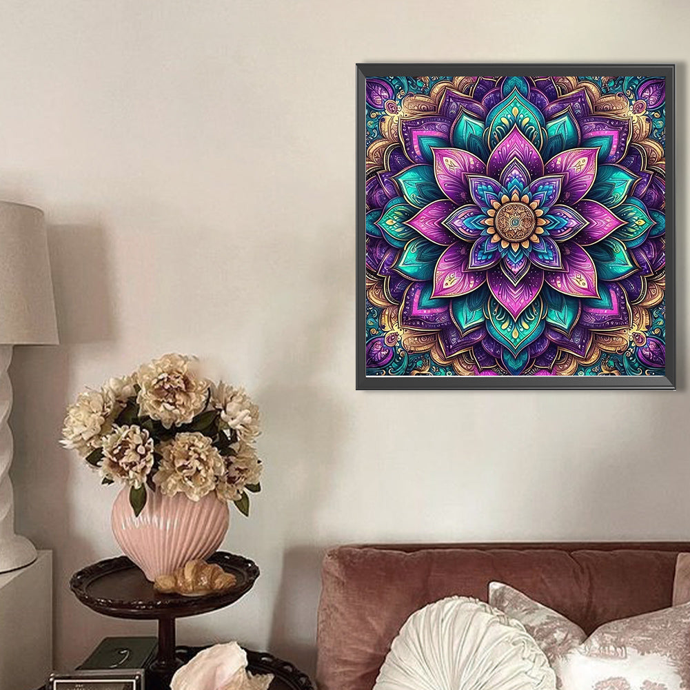 Mandala - Full AB Round Drill Diamond Painting 40*40CM