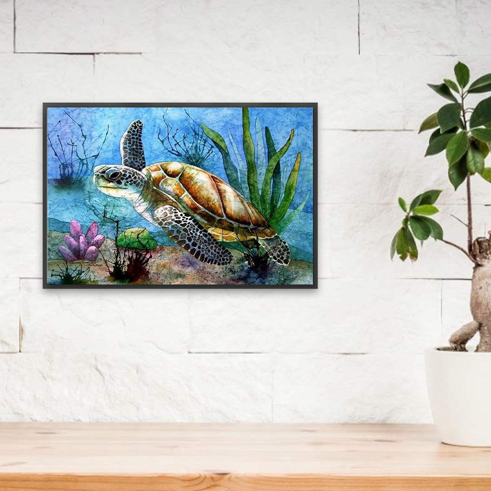 Sea Turtle - Full Square Drill Diamond Painting 30*20CM