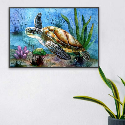 Sea Turtle - Full Square Drill Diamond Painting 30*20CM