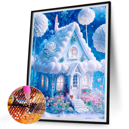 White Hut - Full Square Drill Diamond Painting 30*40CM