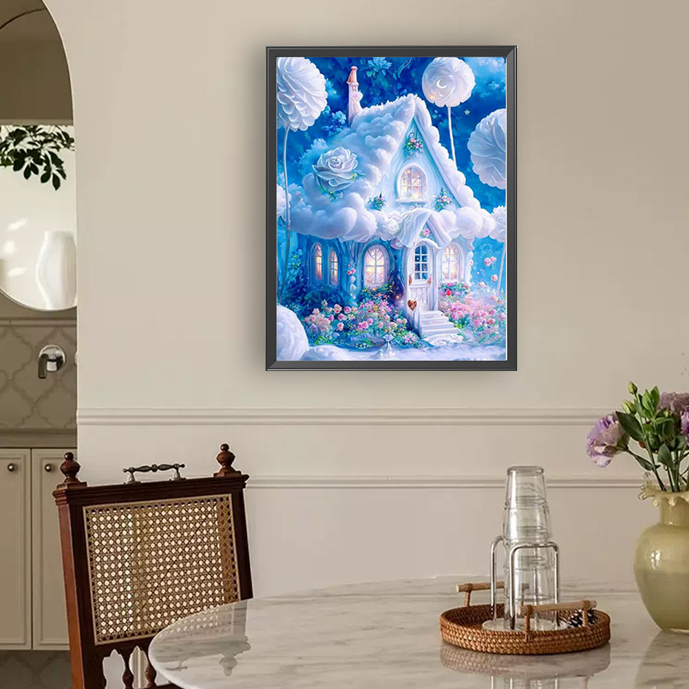 White Hut - Full Square Drill Diamond Painting 30*40CM