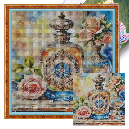 Luxury Fragrance - 14CT Stamped Cross Stitch 85*85CM(Fairy Brand)
