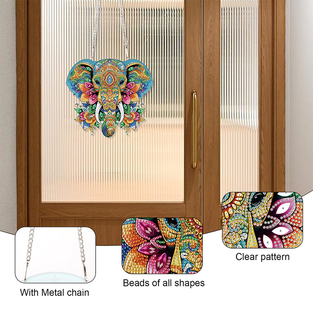 Acrylic Special Shape Animals Diamond Painting Ornaments for Garden Window Decor