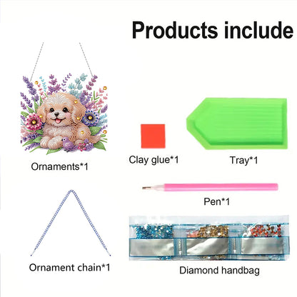 Acrylic Special Shape Animals Diamond Painting Ornaments for Garden Window Decor