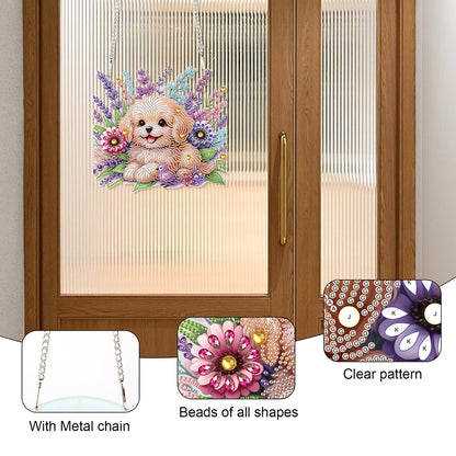 Acrylic Special Shape Animals Diamond Painting Ornaments for Garden Window Decor