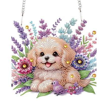 Acrylic Special Shape Animals Diamond Painting Ornaments for Garden Window Decor