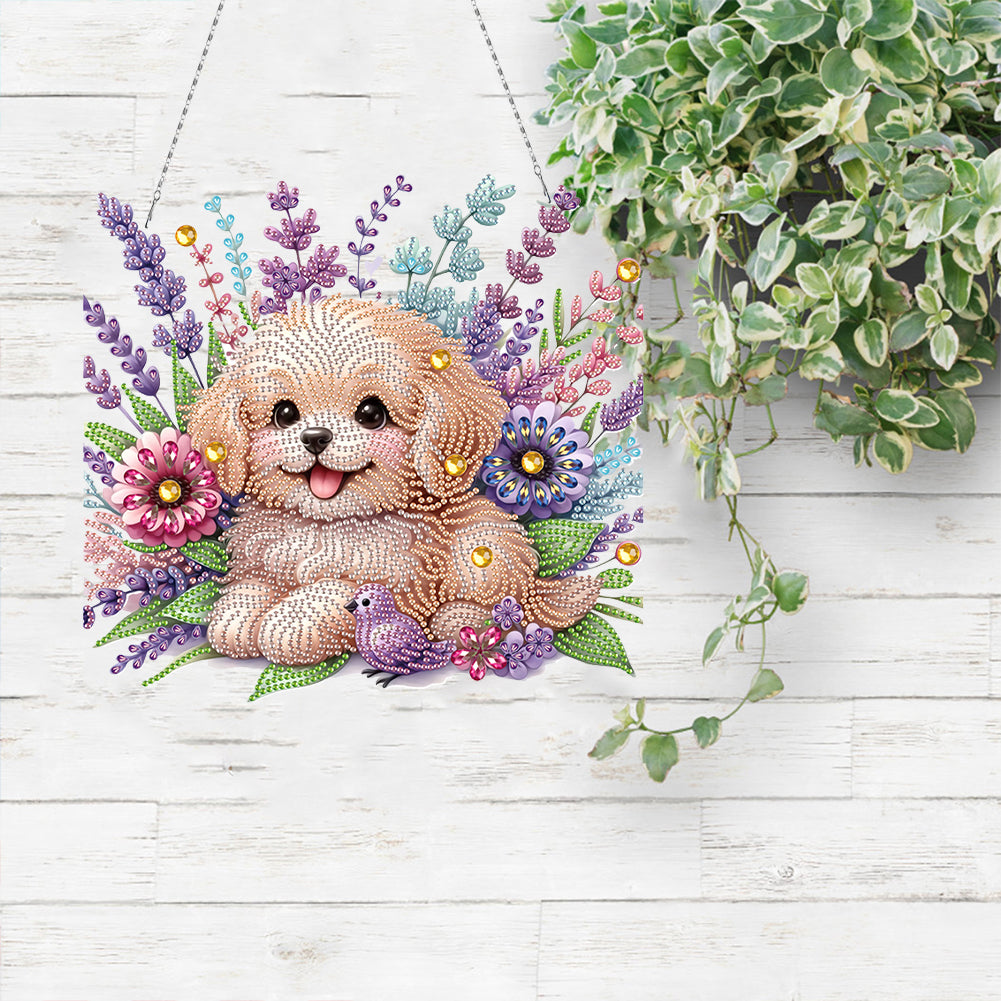 Acrylic Special Shape Animals Diamond Painting Ornaments for Garden Window Decor