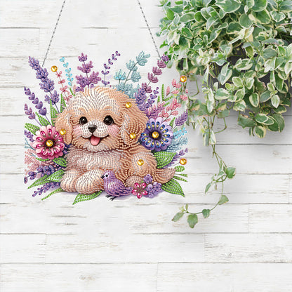 Acrylic Special Shape Animals Diamond Painting Ornaments for Garden Window Decor